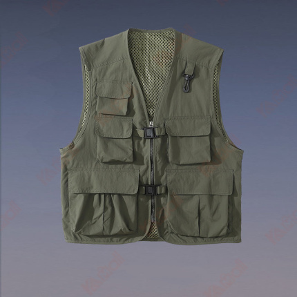 green loose plain security vests
